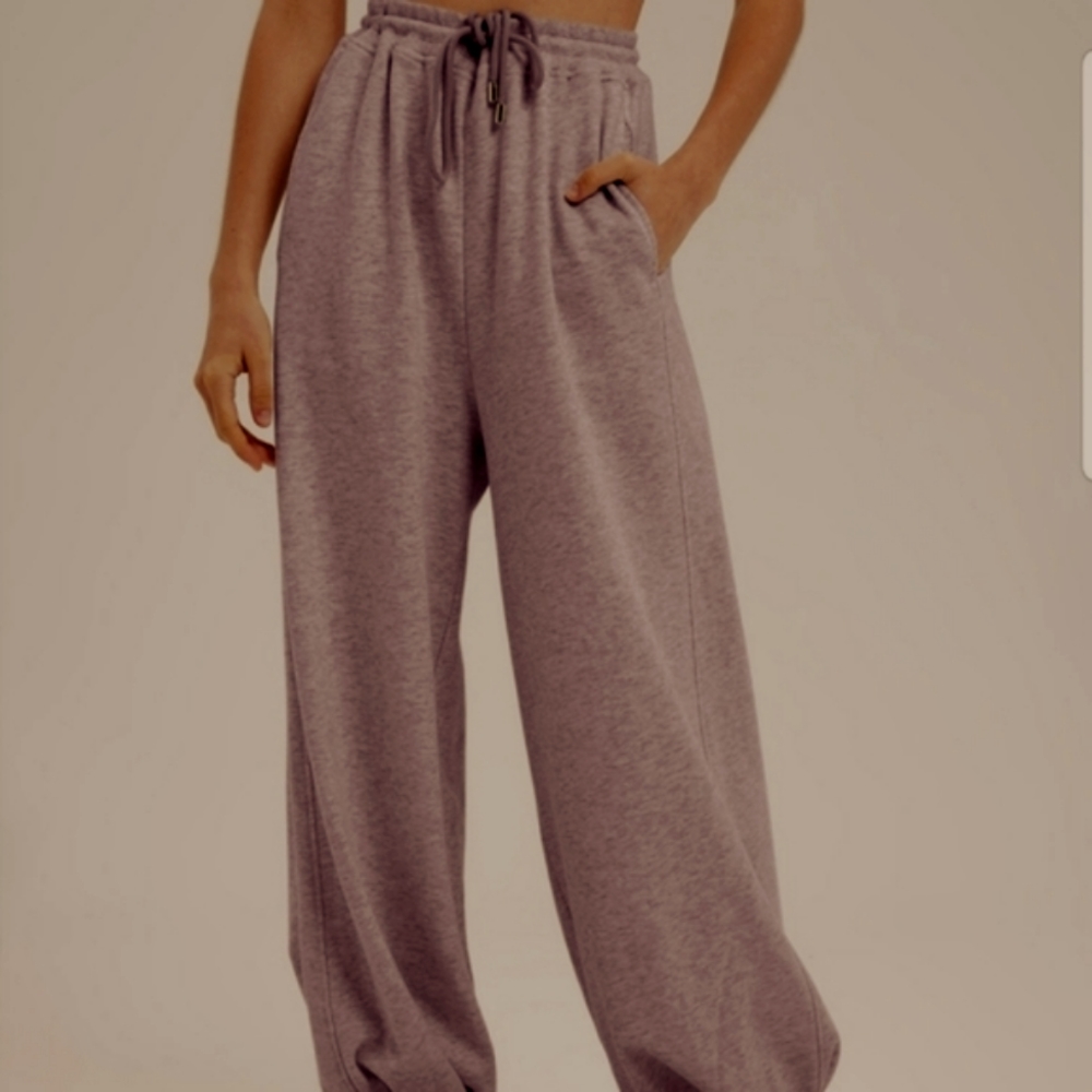 NWT Drawstring Hem Sweatshirt & Balloon Sweatpants Set (Dove Purple) -NAP - Picture 5 of 13